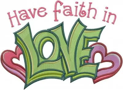 New Release Faith in Love Embroidery Design