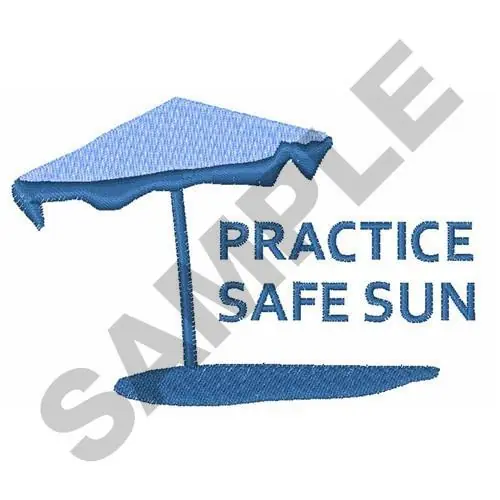 Direct From Factory PRACTICE SAFE SUN Embroidery Design