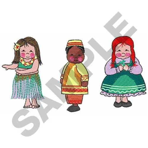 Express Delivery CHILDREN OF THE WORLD Embroidery Design