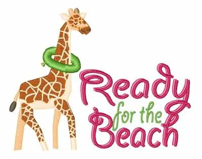 Best Seller Swimming Giraffe Embroidery Design