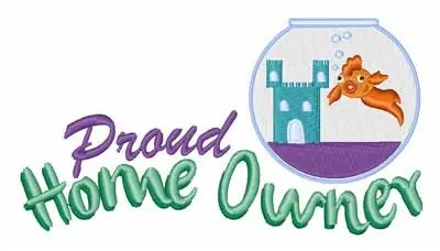 Money Back Guarantee Goldfish Bowl Embroidery Design