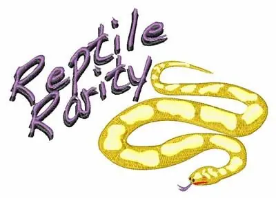 Deal Yellow Python Embroidery Design