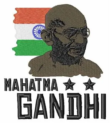 Clearance Mahatma Gandhi Embroidery Design
