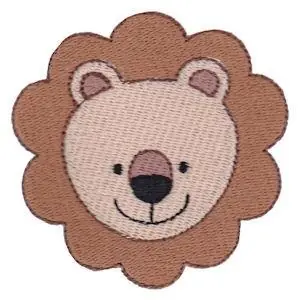Holiday Sale Lion Face Embroidery Design