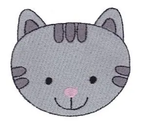 Don’t Miss Out Cat Face Embroidery Design