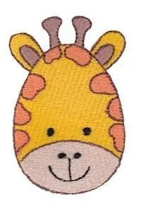 Viral Giraffe Face Embroidery Design