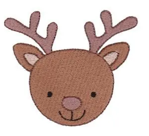 Deer Face Embroidery Design Limited Time