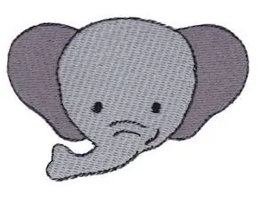 Elephant Face Embroidery Design Exclusive Offer