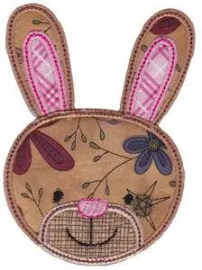 Best Price Rabbit Face Applique Embroidery Design
