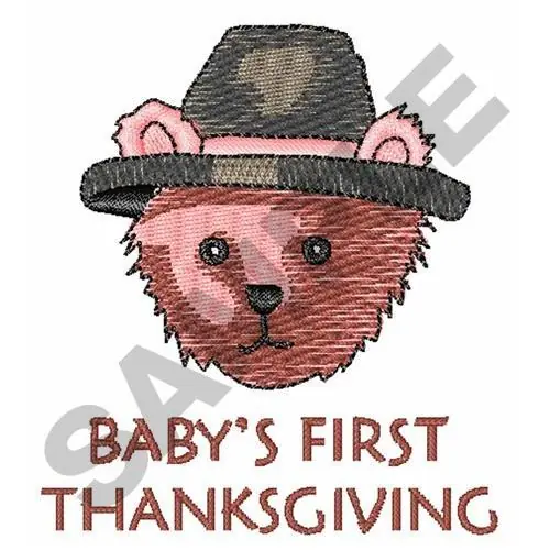 BABYS FIRST THANKSGIVING Embroidery Design Top Rated