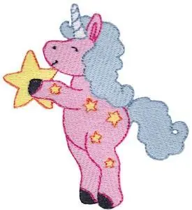Must Have Star Unicorn Embroidery Design