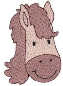 Limited Time Horse Head Embroidery Design