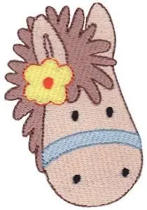 Hot Picks Flower Horse Embroidery Design