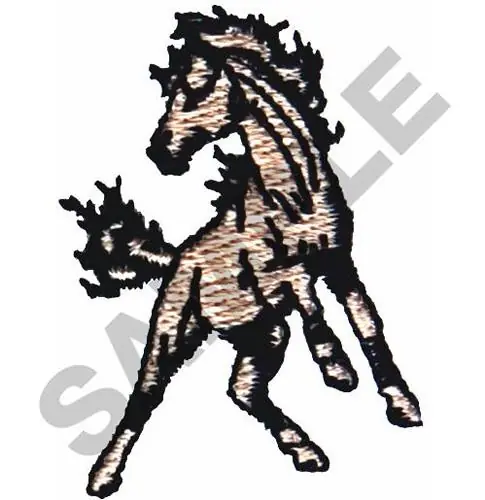 Crafted MUSTANG Embroidery Design