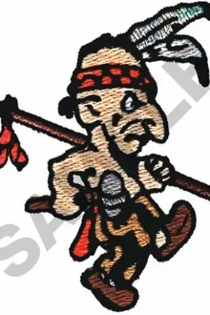 ANIMATED FIGHTING BRAVE Embroidery Design High Quality