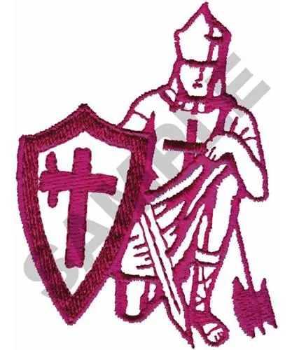 CRUSADER Embroidery Design Fast Shipping