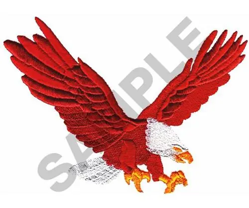 Luxury EAGLE IN FLIGHT Embroidery Design