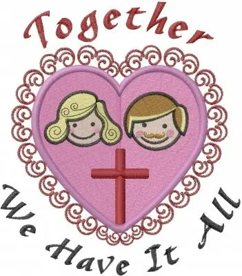 heart religious couple_We Have It All_ Embroidery Design Viral