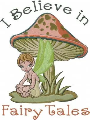 Instant Buy Mushroom Fairy Tales Embroidery Design