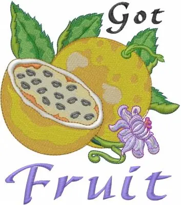 Got Fruit Embroidery Design Sale