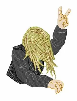 Rock & Roll Metal Embroidery Design Bulk Order