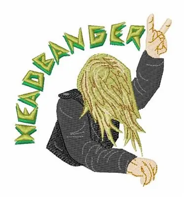 Best Choice Rock & Roll Metal Embroidery Design