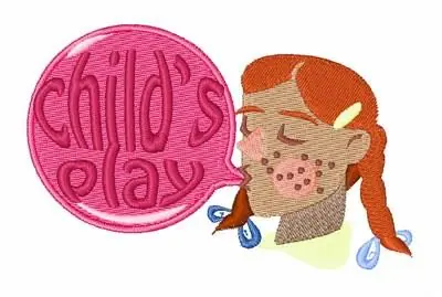 Cheap Bubble Gum Bubble Embroidery Design