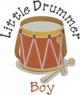 Little Drummer Boy Embroidery Design Time-Limited