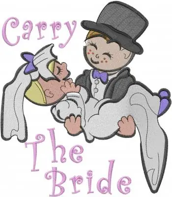 Carry The Bride Embroidery Design Hot Picks