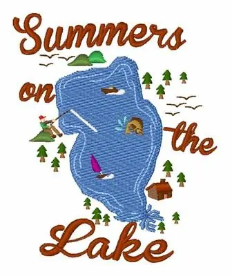 Summer Vacation Embroidery Design Certified