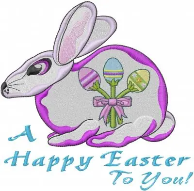 Final Sale A Happy Easter Embroidery Design