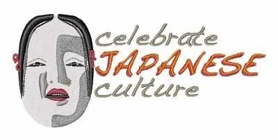 Japanese Mask Embroidery Design Seasonal Sale