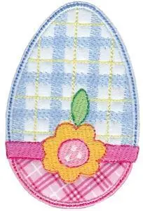 Sale Applique Floral Egg Embroidery Design
