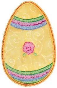 Egg Applique Flower Embroidery Design Fan Favorite