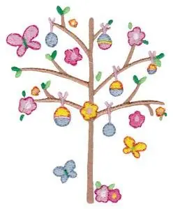 Special Offer Easter Tree Embroidery Design