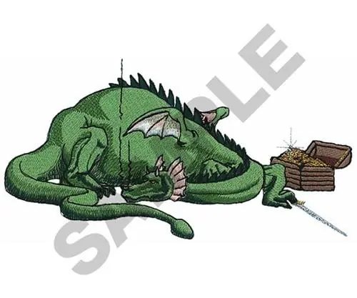 DRAGON & TREASURE Embroidery Design Bulk Order