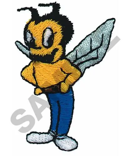 BEE STANDING Embroidery Design Final Sale