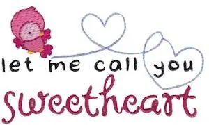 Sweetheart Home Sentiments Embroidery Design Luxury