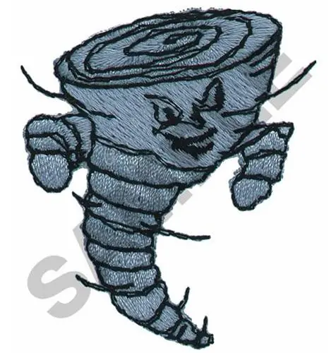 TORNADO Embroidery Design Crafted