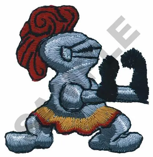 Viral FIGHTING KNIGHT Embroidery Design