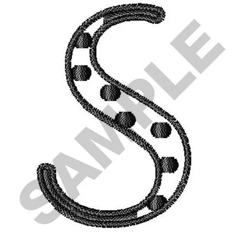 Super Sale Mod Dot Alphabet Font S Embroidery Design