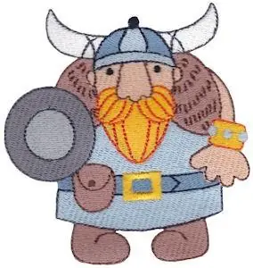 Vikings Embroidery Design Affordable