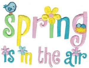 Limited Edition Spring Fever In The Air Embroidery Design