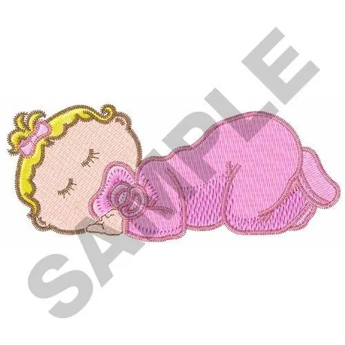 Luxury BABY GIRL SLEEPING Embroidery Design
