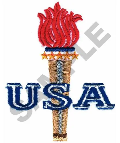 Clearance USA TORCH Embroidery Design